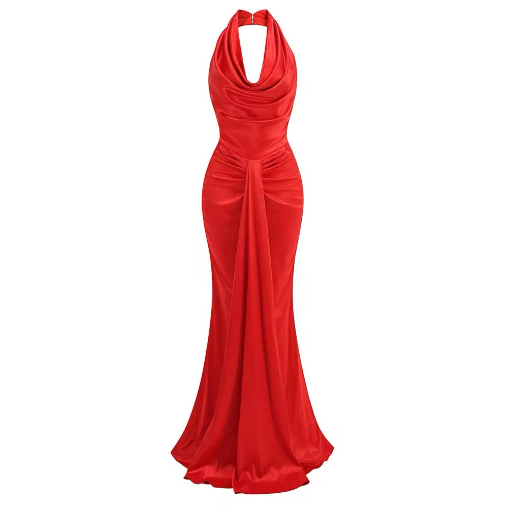 Clara Red Evening Dress