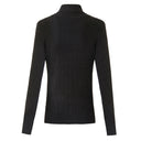 Top de lana de manga larga Sia en negro