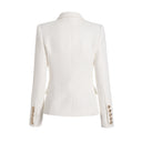 BLAZER CRUZADO DE TWEED BLANCO 