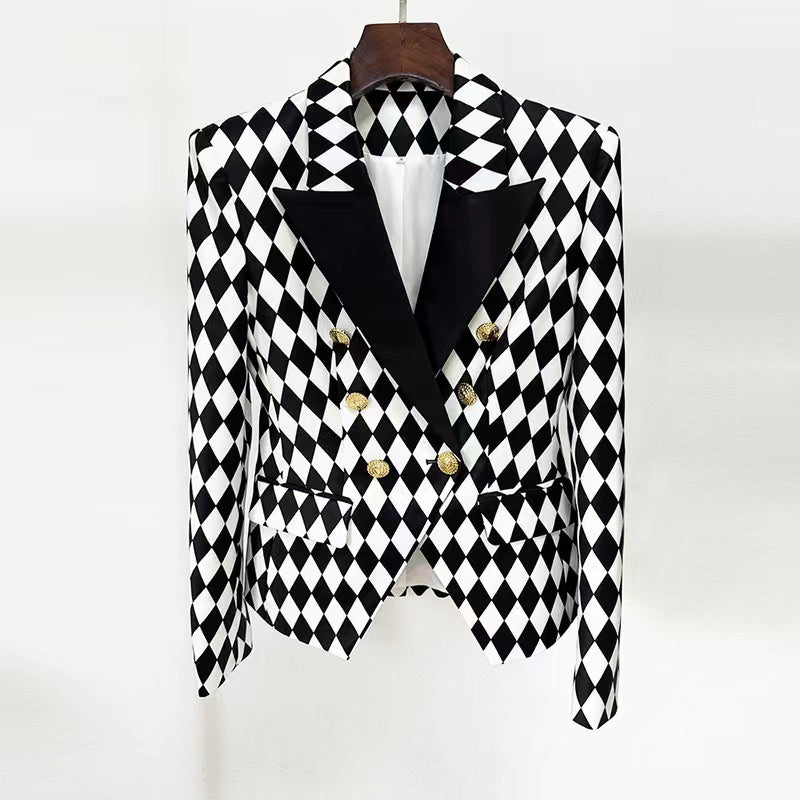 Julia Black & White Blazer