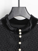 Abito in velluto di pizzo patchwork Isabella 