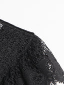 Abito in velluto di pizzo patchwork Isabella 