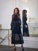 Vestido de encaje con patchwork de Kloé 