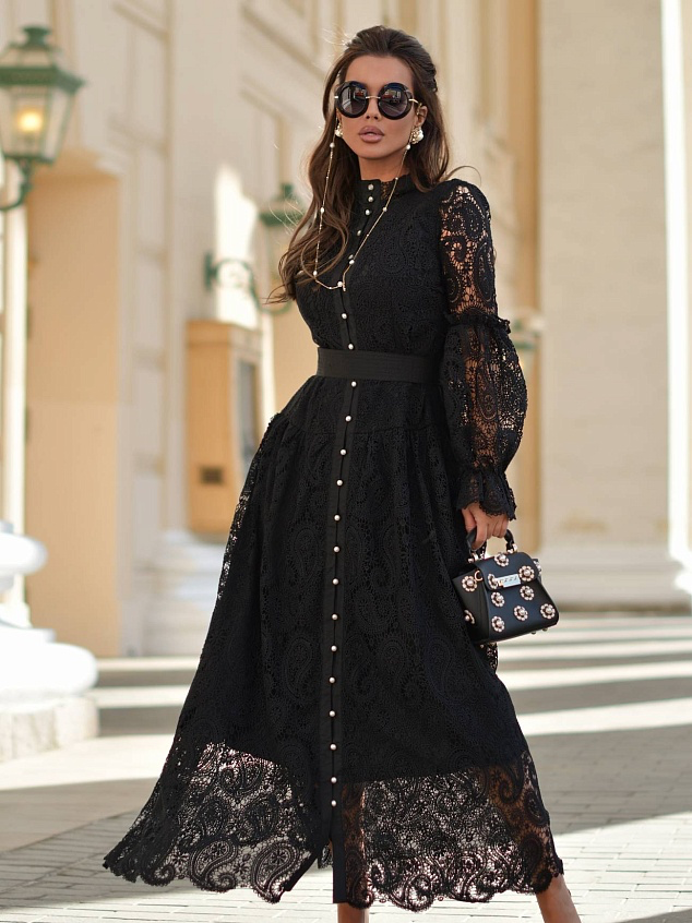 Hanna Patchwork Lace Dress