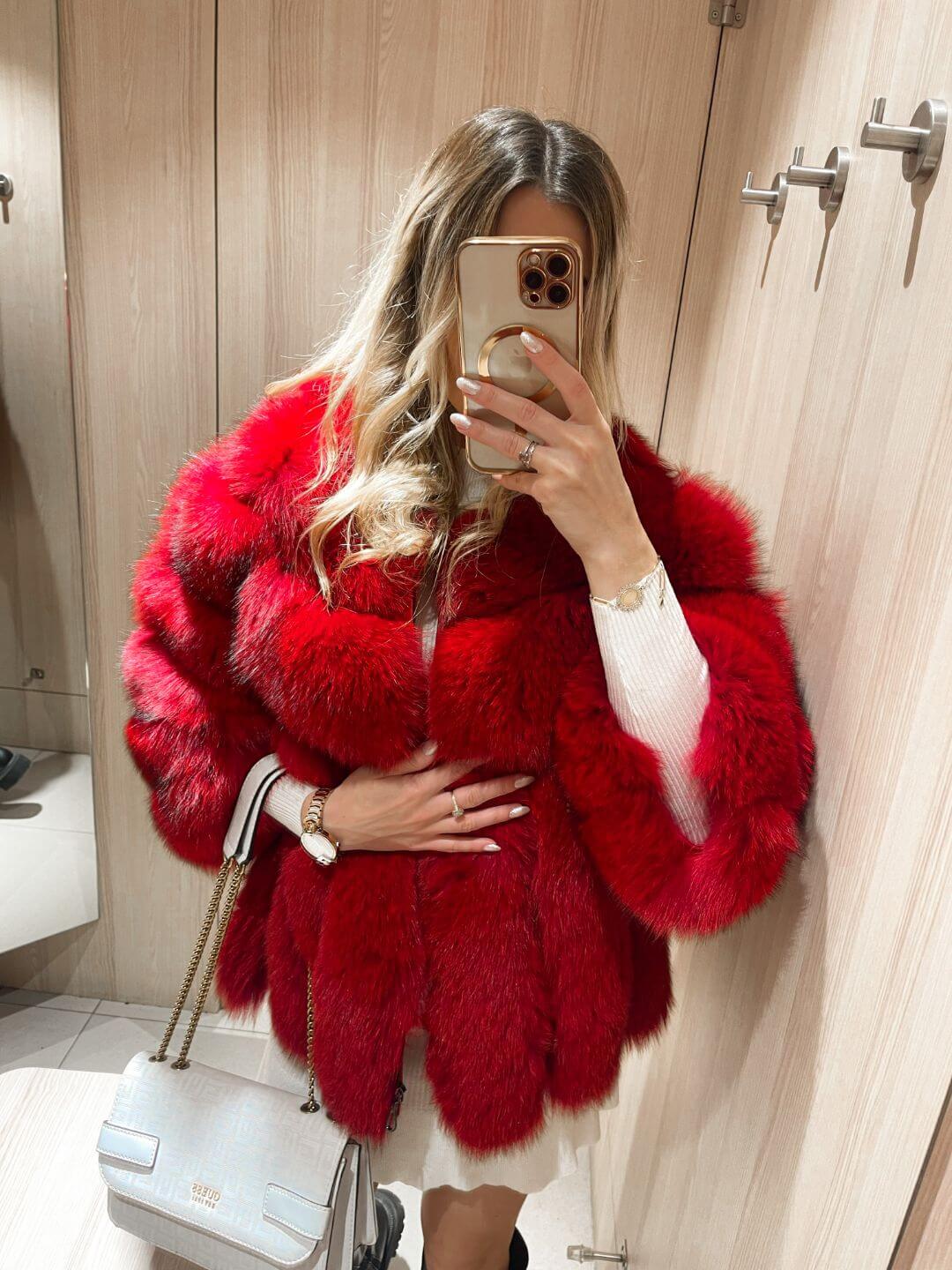 RUBY FOX FUR GENIUNE LEATHER JACKET