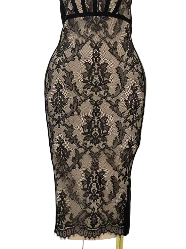 Camisole Lace Backless Evening Party Dress – Original Design