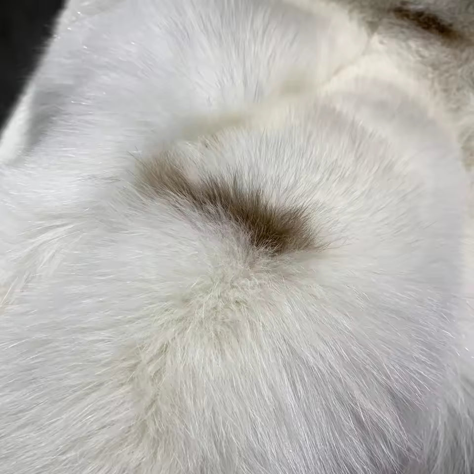 Luxury Long Fox Fur Coat