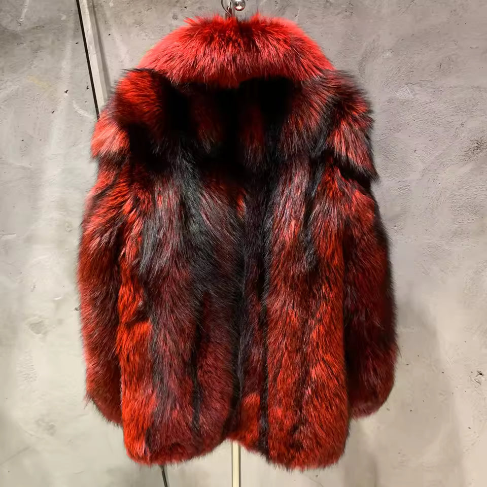 Silver Fox Fur Coat