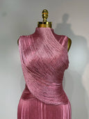 Pink Fringe Bandage Dress