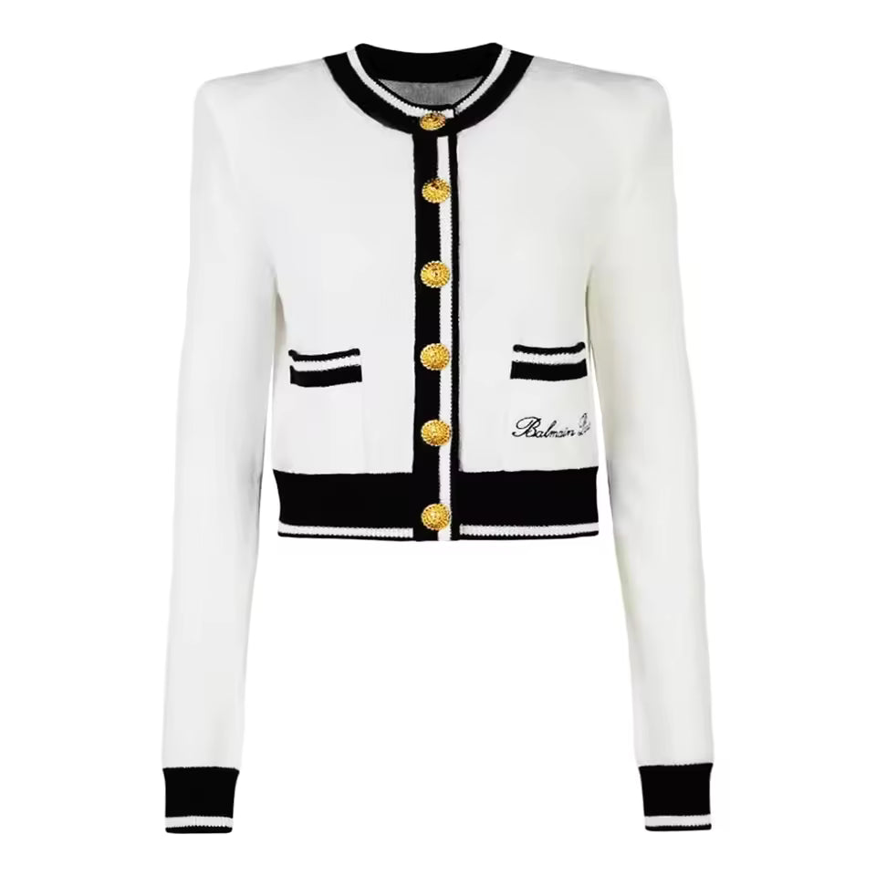 Versatile Knit Cardigan Sweater – Long Sleeve Round Neck Woolen Coat