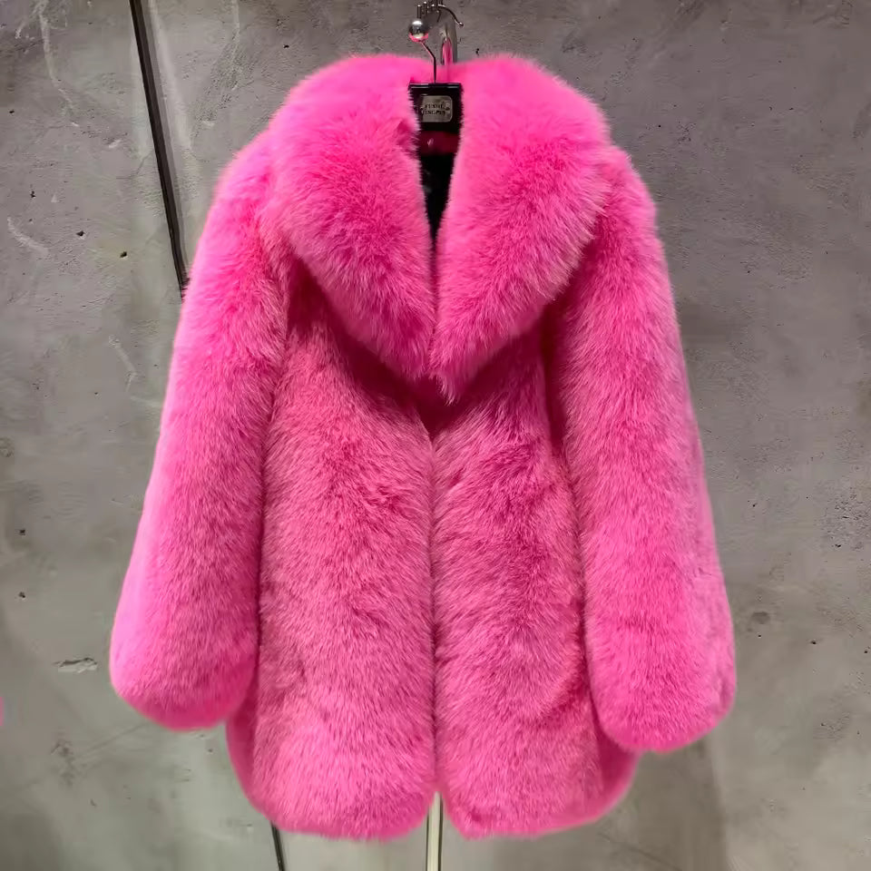 Silver Fox Fur Coat