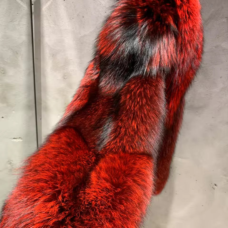 Silver Fox Fur Coat