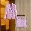 Two-Piece Skirt Set in lavender