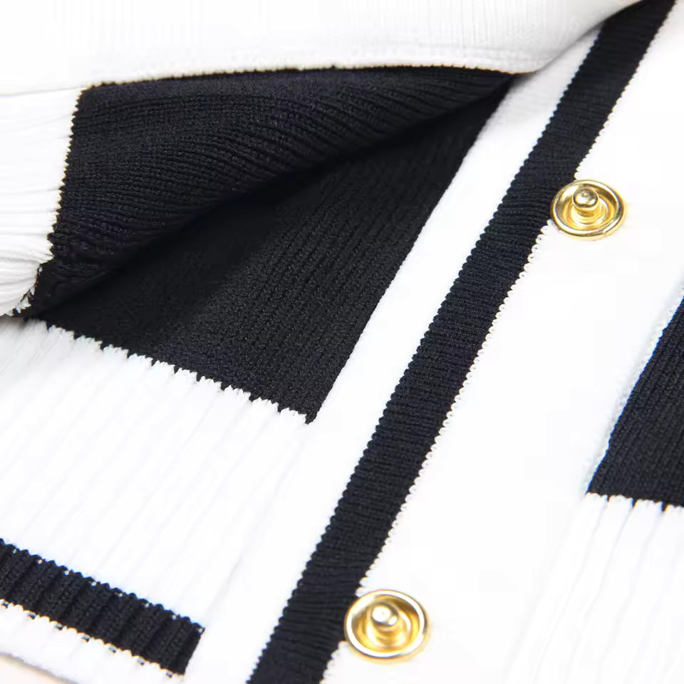 Versatile Knit Cardigan Sweater – Long Sleeve Round Neck Woolen Coat