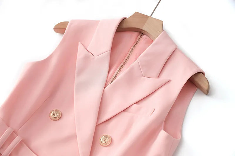 Paola Blazer Dress in Pink