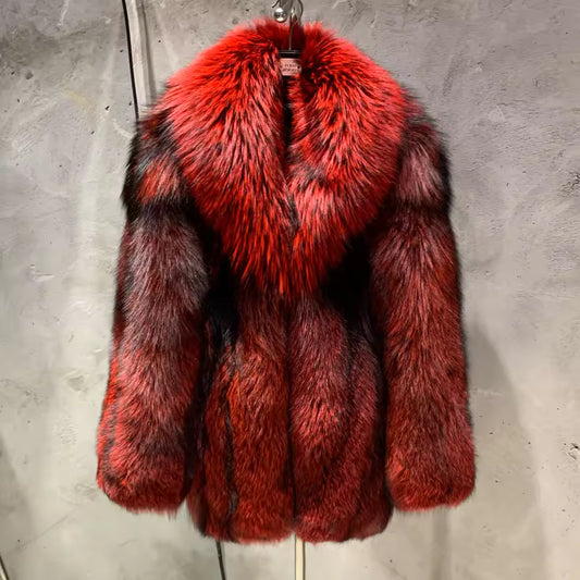 Silver Fox Fur Coat