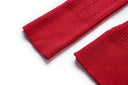 Top Sia in lana a maniche lunghe in rosso