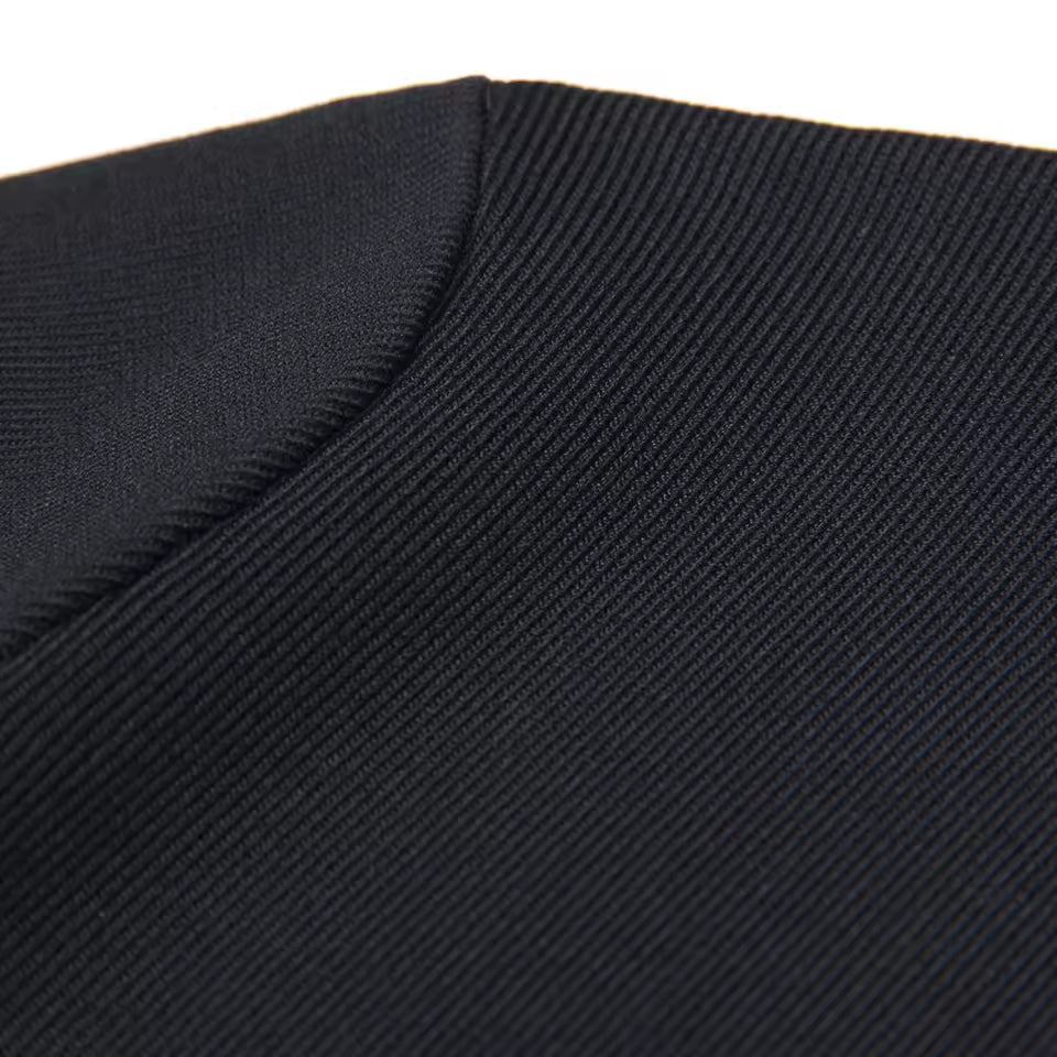 Knitted Round Neck Slim A-Line Dress – Elegant Everyday Fashion