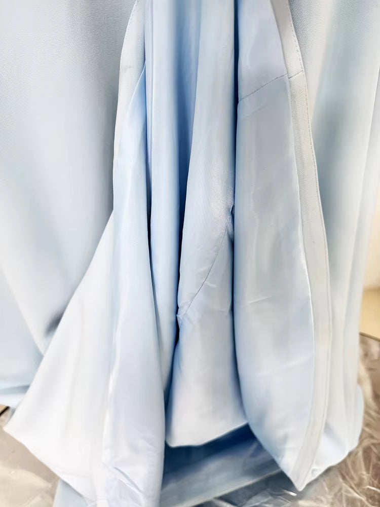 Stand Collar Beaded Sequin Hollow Out Maxi Dress