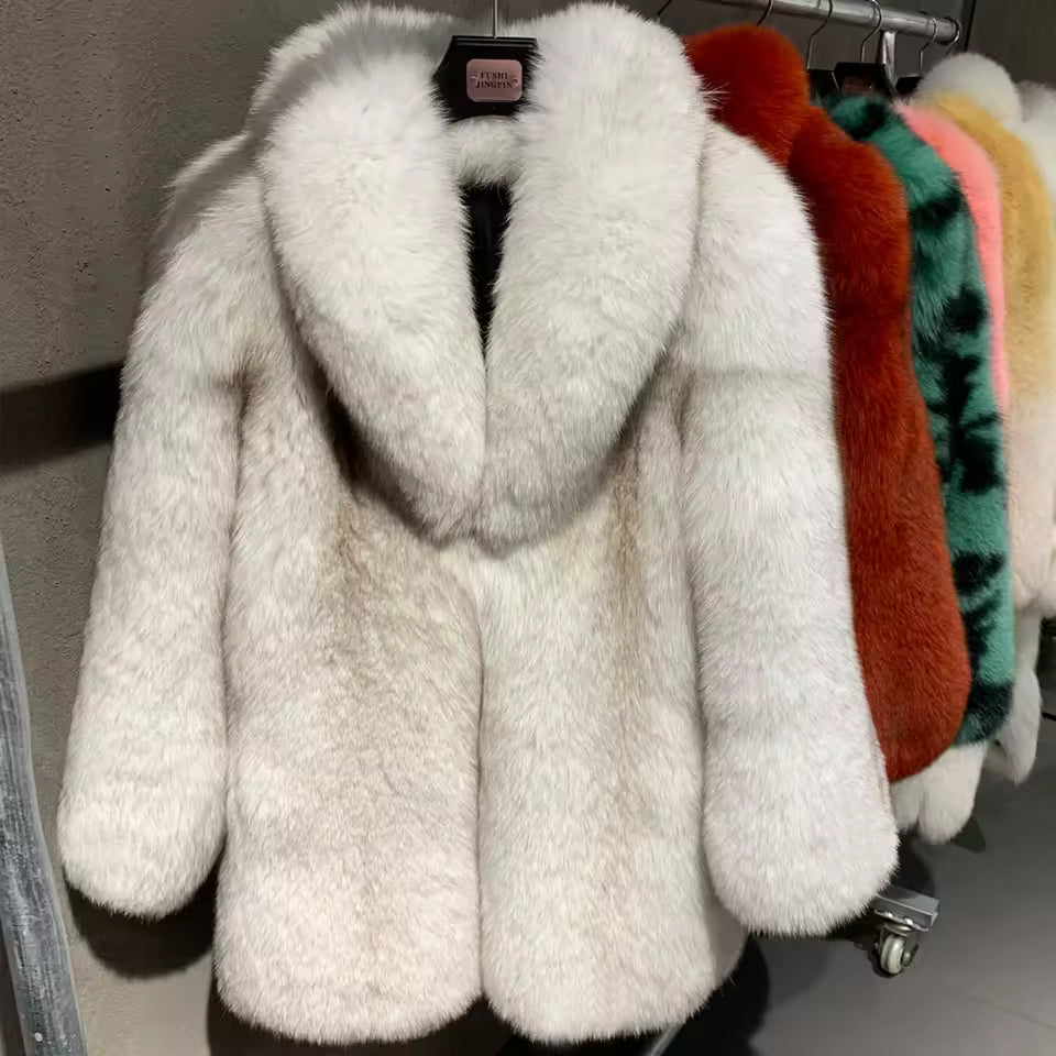 Silver Fox Fur Coat