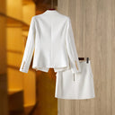 Conjunto de Falda Dos Piezas en Blanco y Negro
