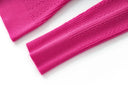 Top Sia in lana a maniche lunghe in fucsia