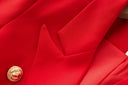 Two-Piece Skirt Set in red