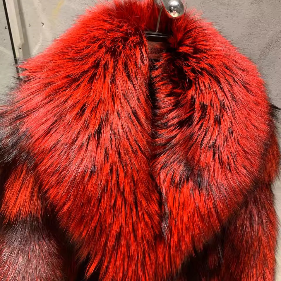 Silver Fox Fur Coat
