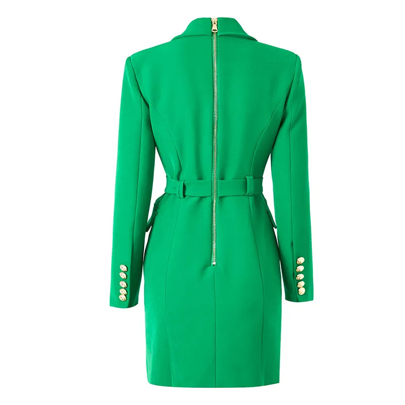 Jolie Blazer Dress in Green