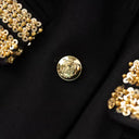 High Quality Colorblock Sequin Blazer & Mini Pencil Skirt Set
