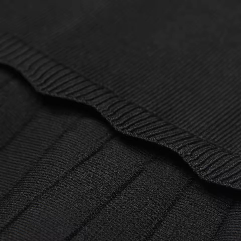 Knitted Round Neck Slim A-Line Dress – Elegant Everyday Fashion