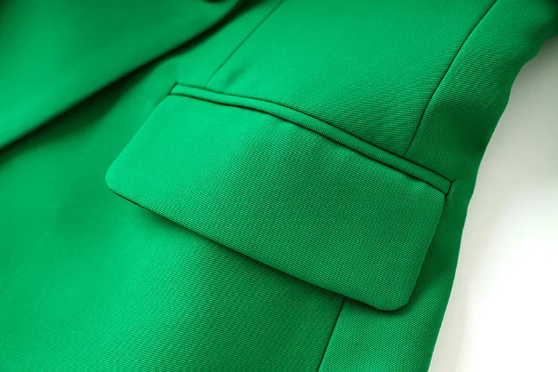 Two Pieces Skirt Set in Green