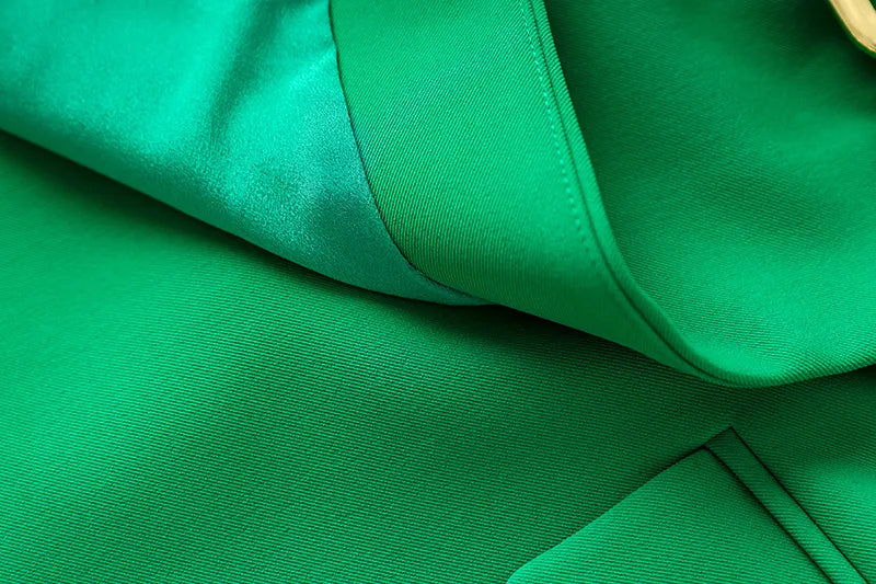 Two Pieces Skirt Set in Green