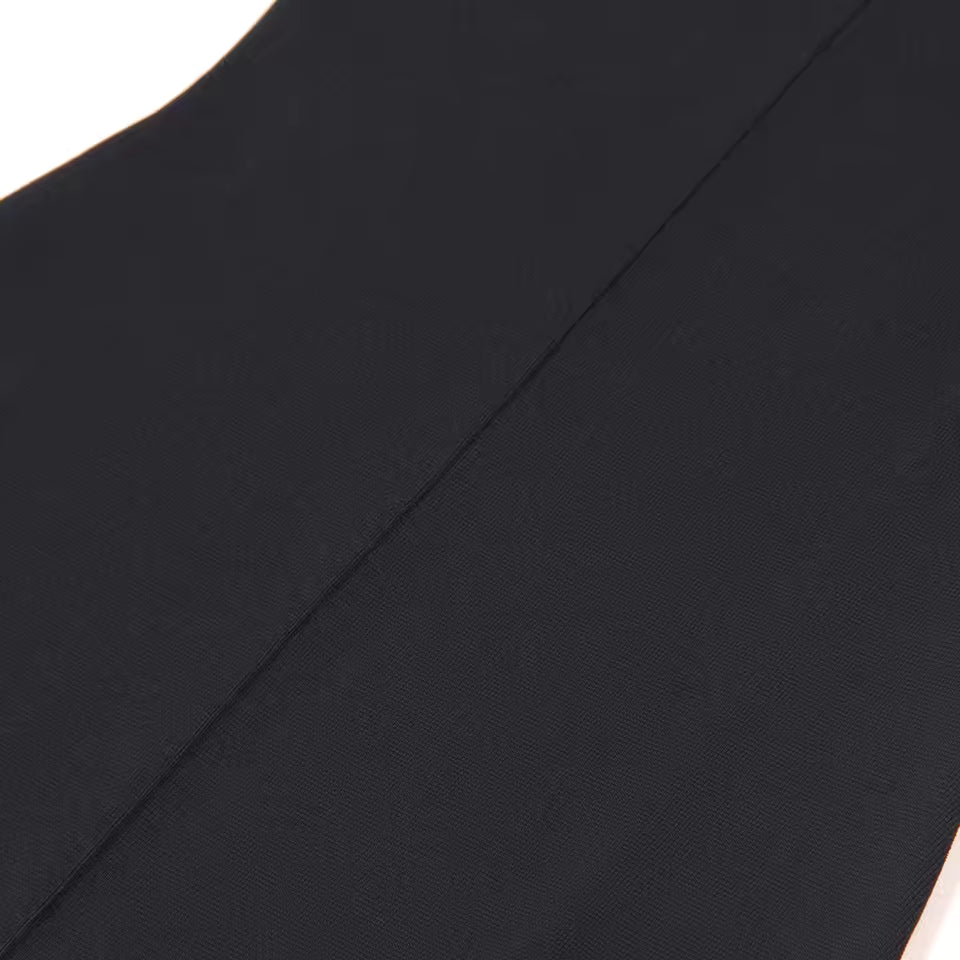 Ruffled Hem Sleeveless Knitted Mini Dress