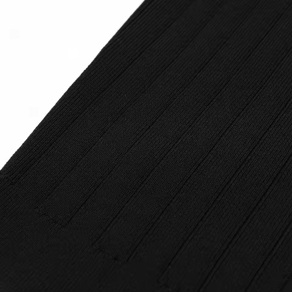 Classic Slim Fit V-Neck Short Sleeve Button Knit Mini Dress