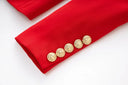 Two-Piece Skirt Set in red