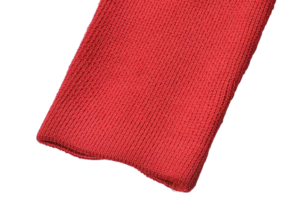 Rose Accent Knitted Mini Dress – V-Neck Long Sleeve