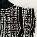BLAZER DOPPIOPETTO IN TWEED NERO CON DECORAZIONI 