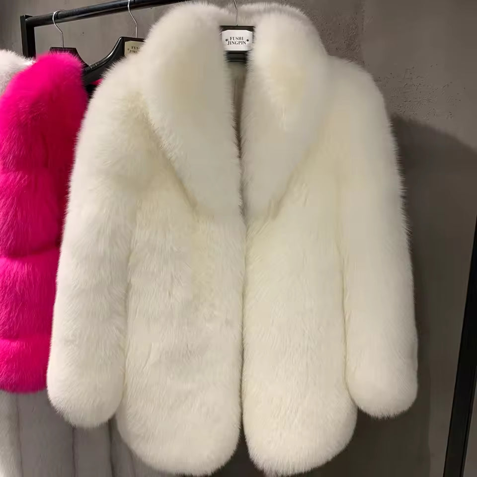 Silver Fox Fur Coat