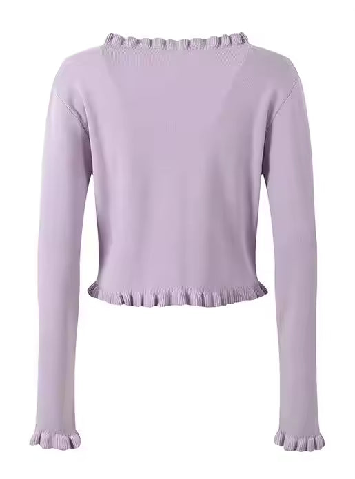 French Knit Floral Twin Set