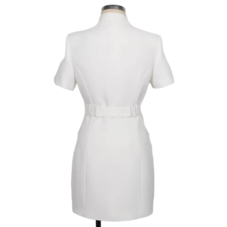 Short Sleeve Slim Fit Blazer Dress