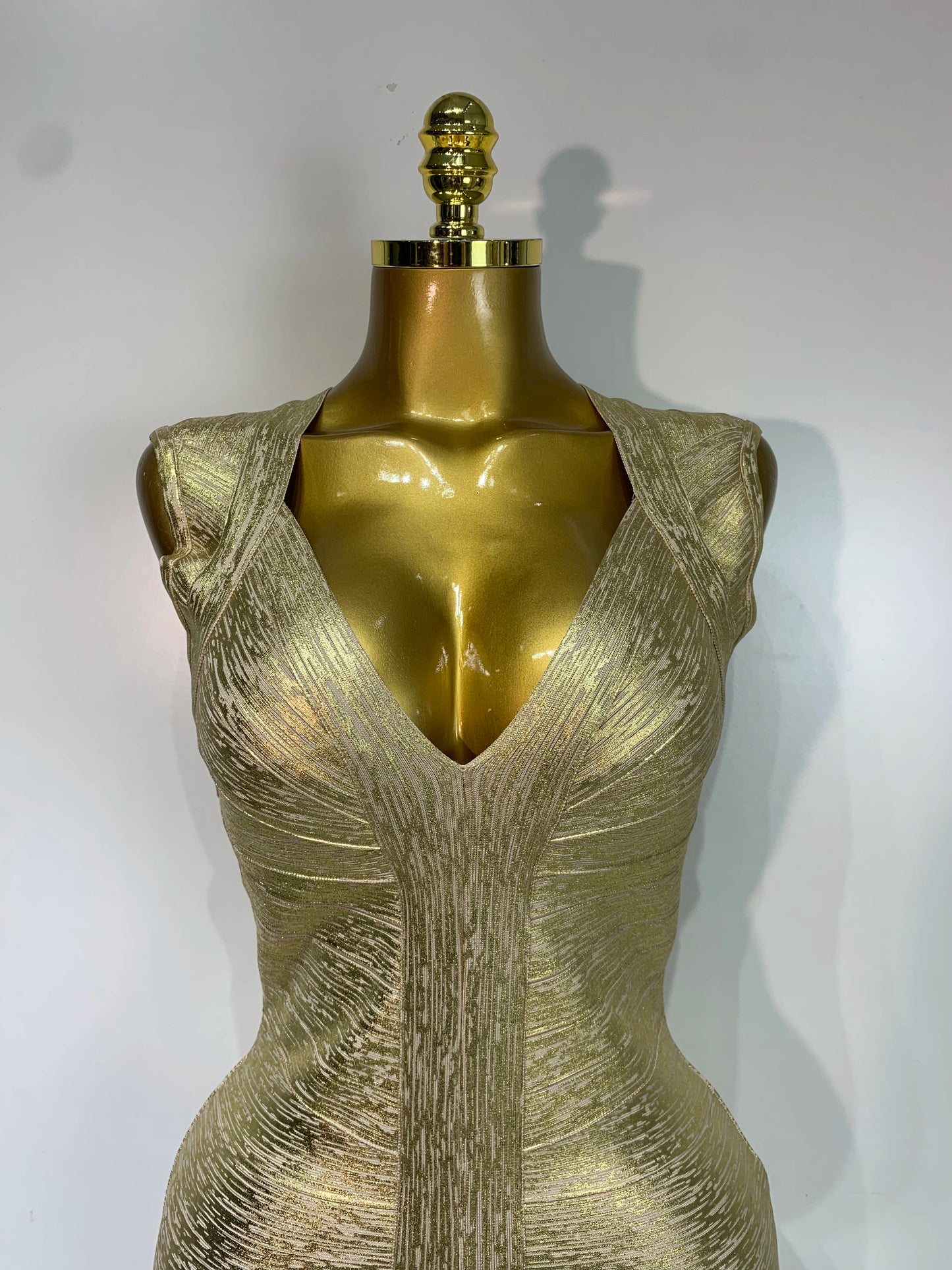 Golden Aura Bandage Dress