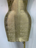 Golden Aura Bandage Dress