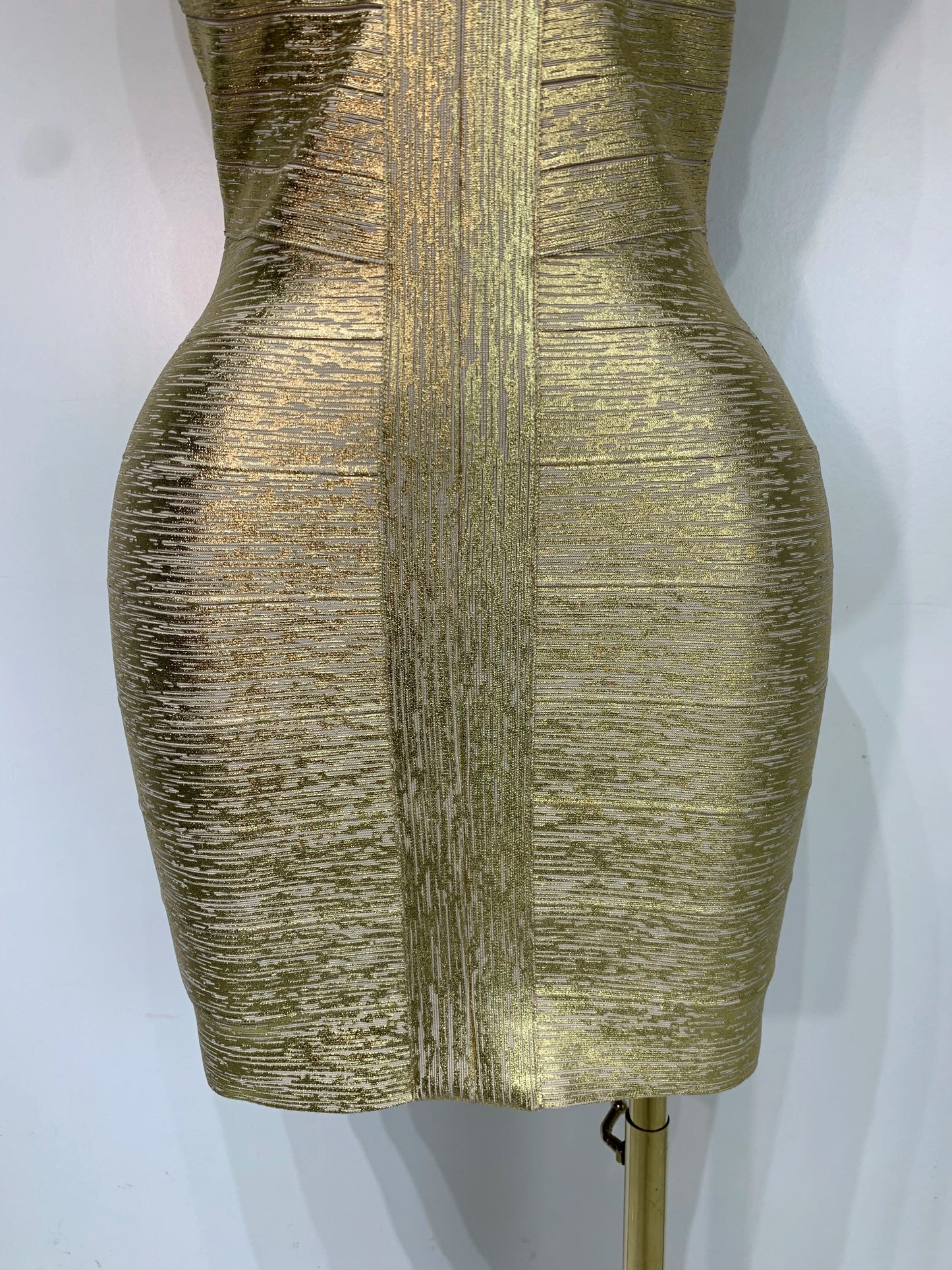 Golden Aura Bandage Dress