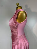 Pink Fringe Bandage Dress