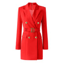 Vestido estilo blazer Jolie en rojo 