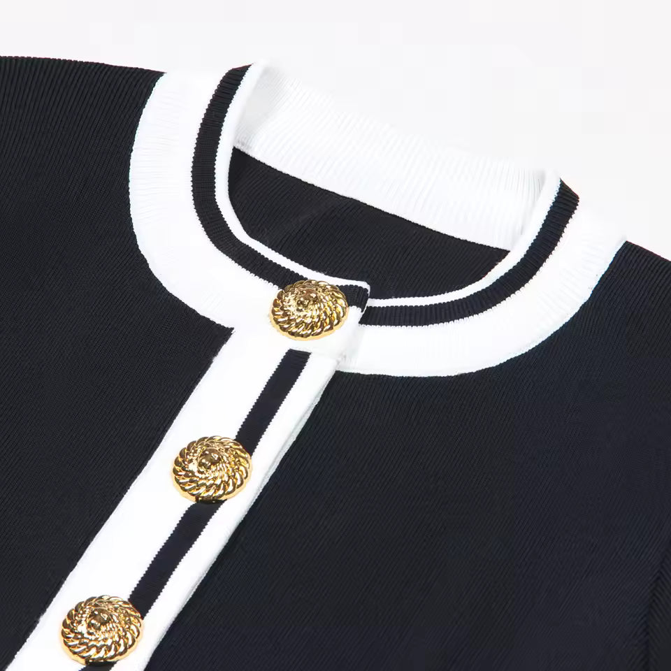 Versatile Knit Cardigan Sweater – Long Sleeve Round Neck Woolen Coat