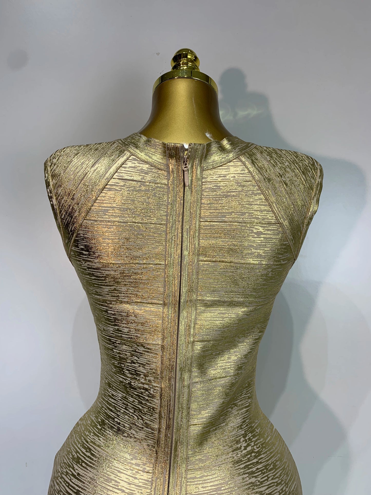Golden Aura Bandage Dress