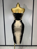 Monochrome Muse Bandage Dress