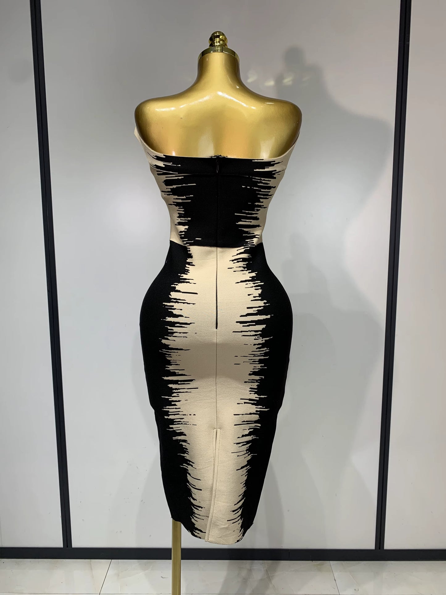 Monochrome Muse Bandage Dress
